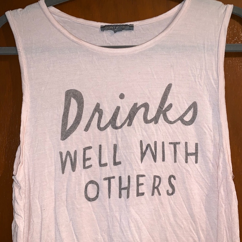 Slogan tank top